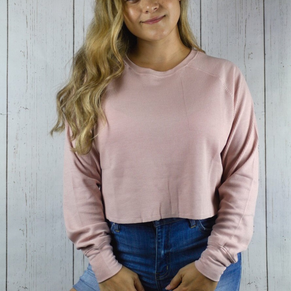 Cropped Thermal - Misty Rose